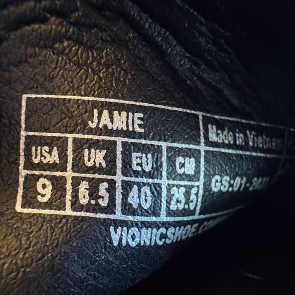 VIONIC Women's Size 9 Jamie Platform Sandal Comfort Casual Goth Goddess Lug - Picture 13 of 16